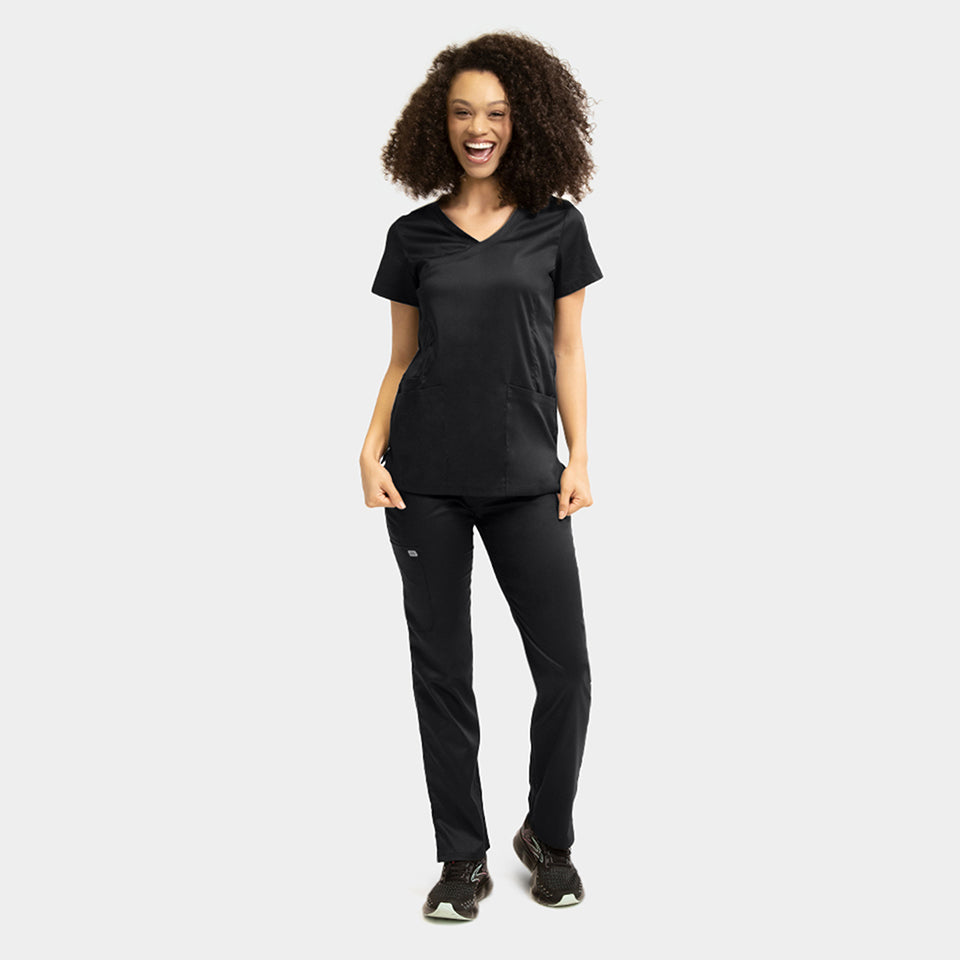 Pantalón Clínico Mujer Negro 6802 Recto EDGE