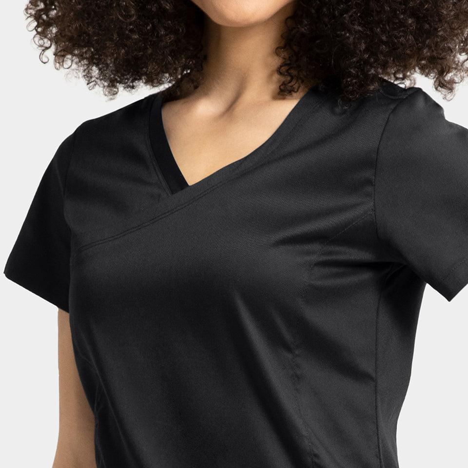 Polera Clínica Mujer Negro 2803 EDGE