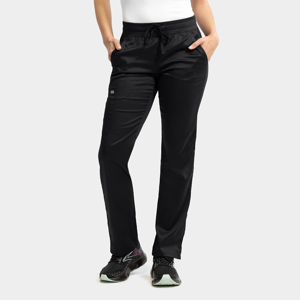 Pantalón Clínico Mujer Negro 6802 Recto EDGE