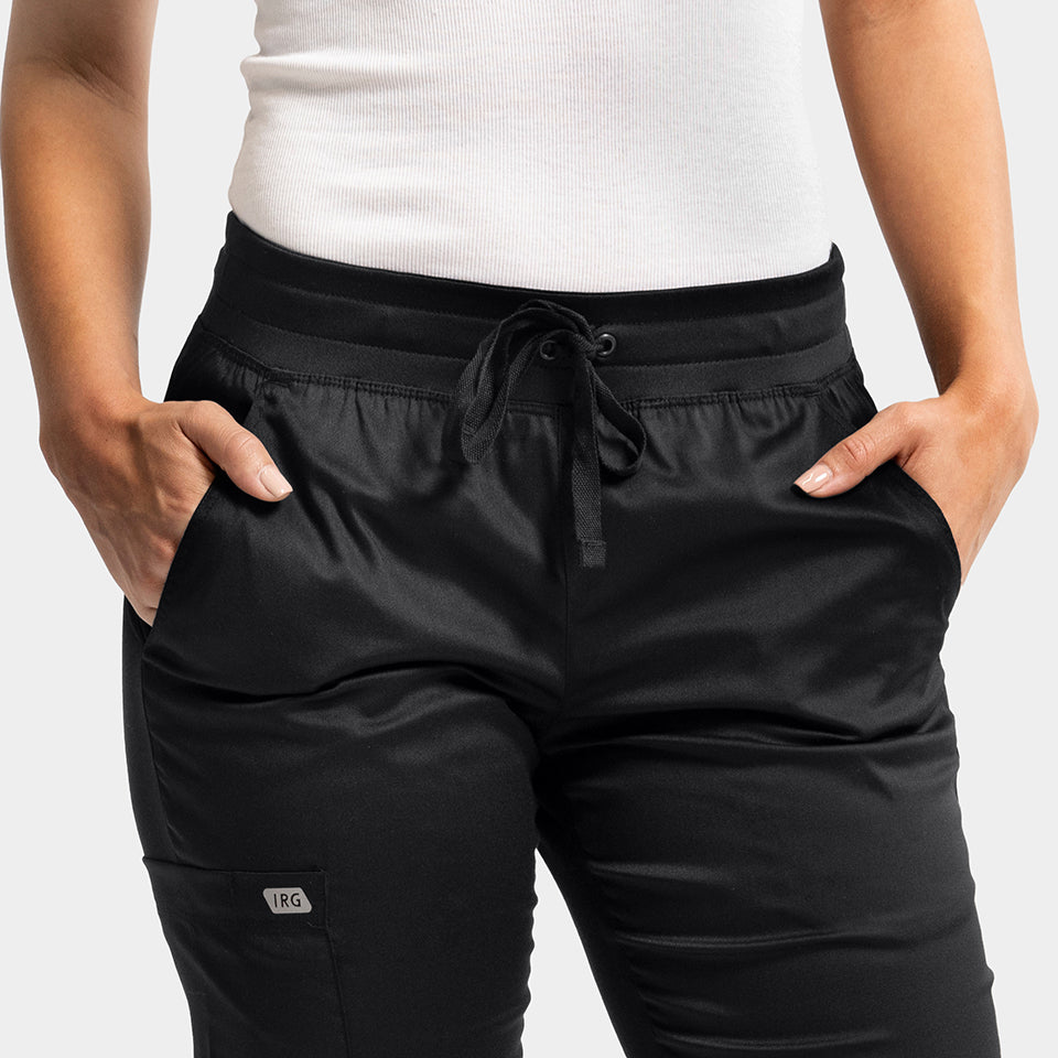 Pantalón Clínico Mujer Negro 6802 Recto EDGE