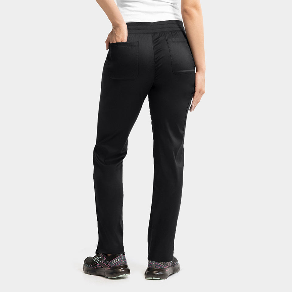 Pantalón Clínico Mujer Negro 6802 Recto EDGE