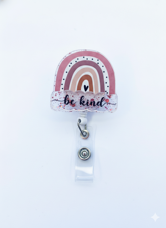 Porta credencial acrílico Arcoiris Nude