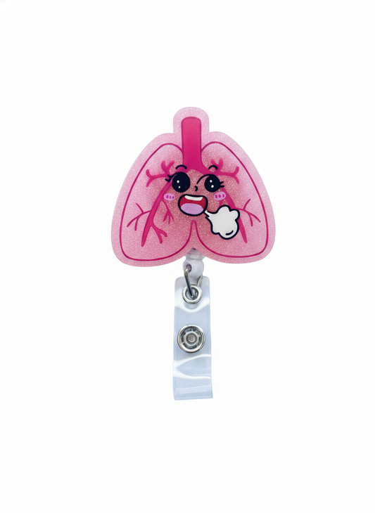Porta credencial acrílico Pulmón suspiro