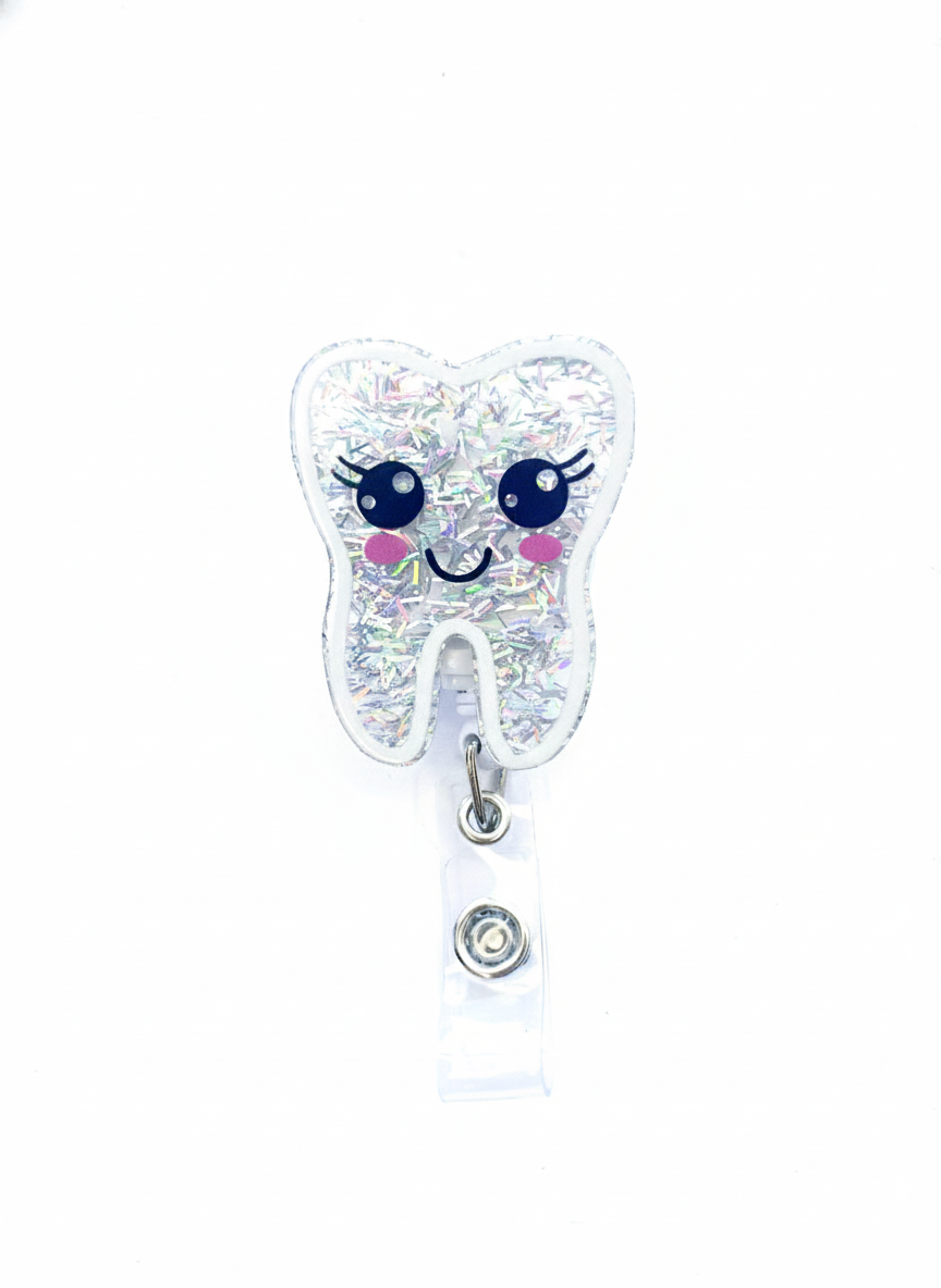 Porta credencial acrílico Diente Shine