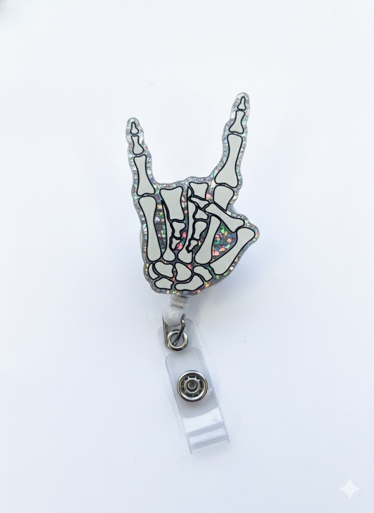 Porta credencial acrílico Mano Esqueleto