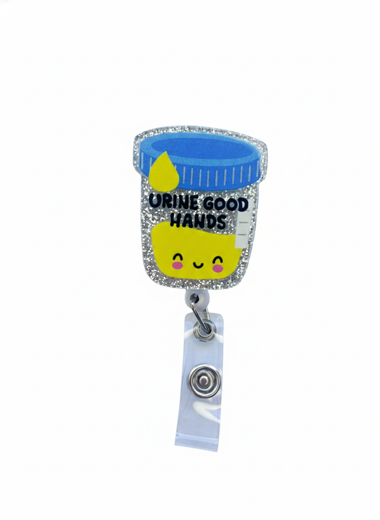 Porta credencial acrílico Urine Good Hands
