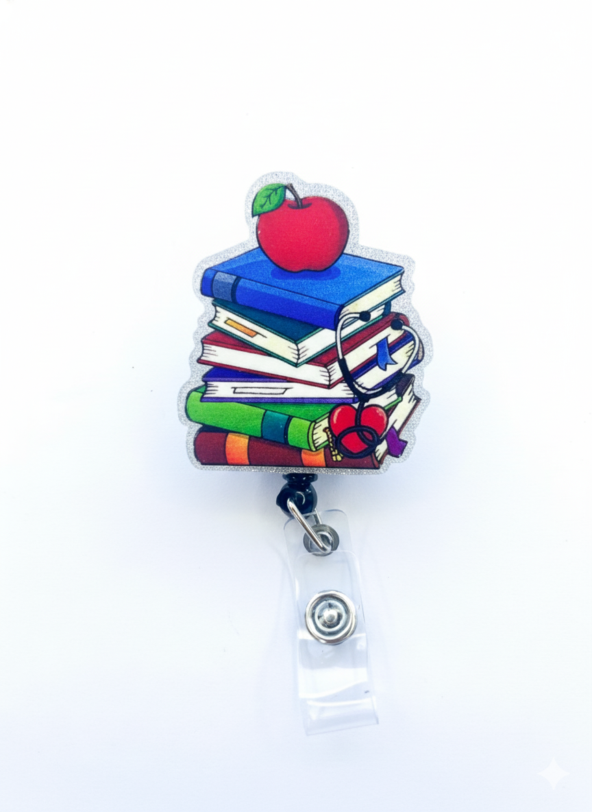 Porta credencial acrílico Libros shine