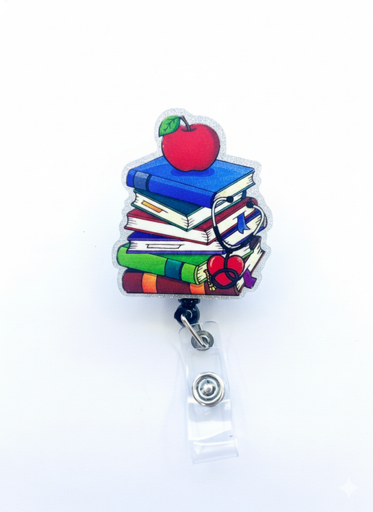 Porta credencial acrílico Libros shine