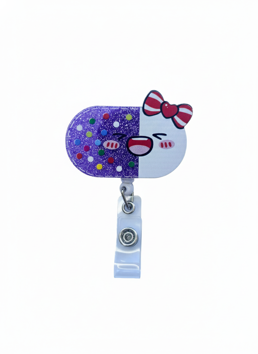 Porta credencial acrílico Pill Grape