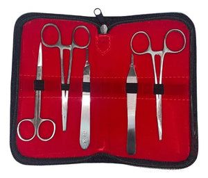 KIT Herramientas Práctica Sutura Solo instrumental 5 pcs +estuche