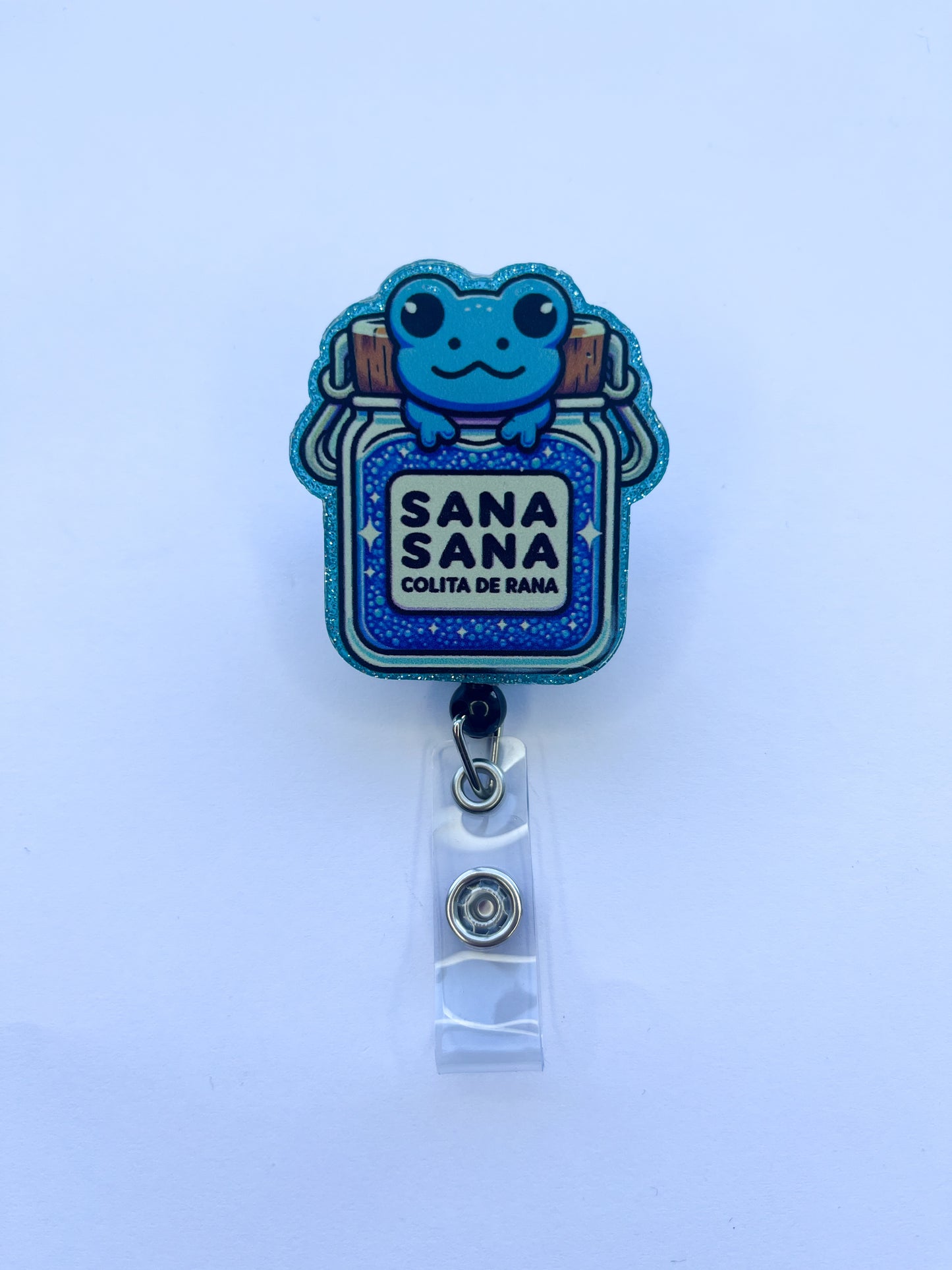 Porta credencial acrílico Sana Sana Ranita