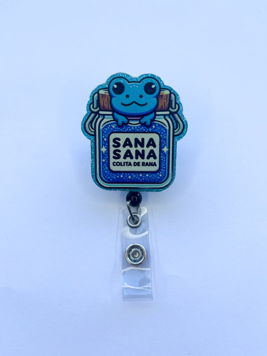 Porta credencial acrílico Sana Sana Ranita
