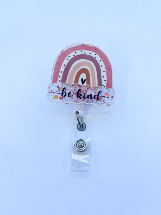 Porta credencial acrílico Arcoiris Nude