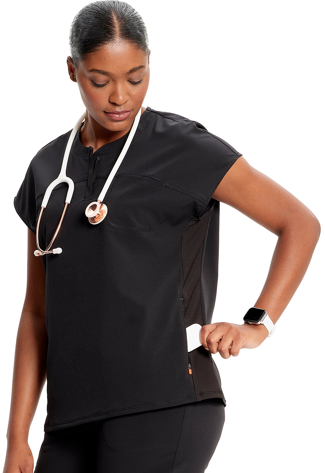 Polera Clinica Mujer IN622a Negro Infinity GNR8 Cherokee