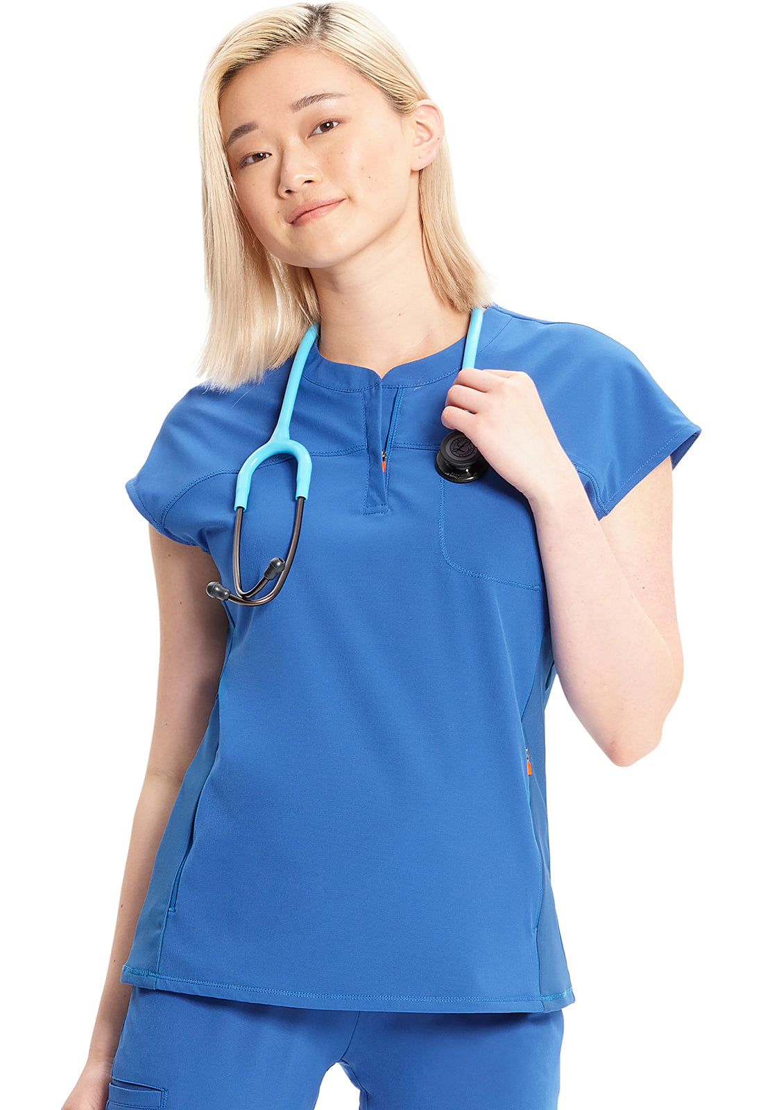 Polera Clinica Mujer IN622a Azul Rey ROY Infinity GNR8 Cherokee