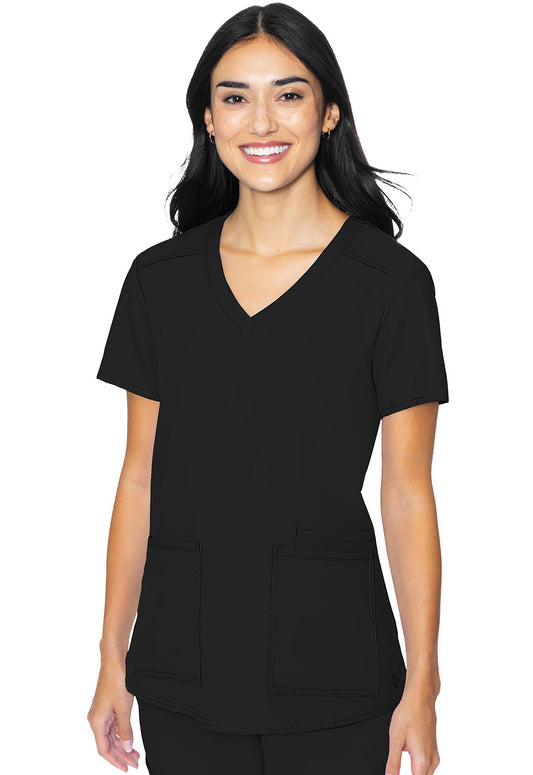 Polera Clínica Mujer Negro MC2411 Insight Medcouture