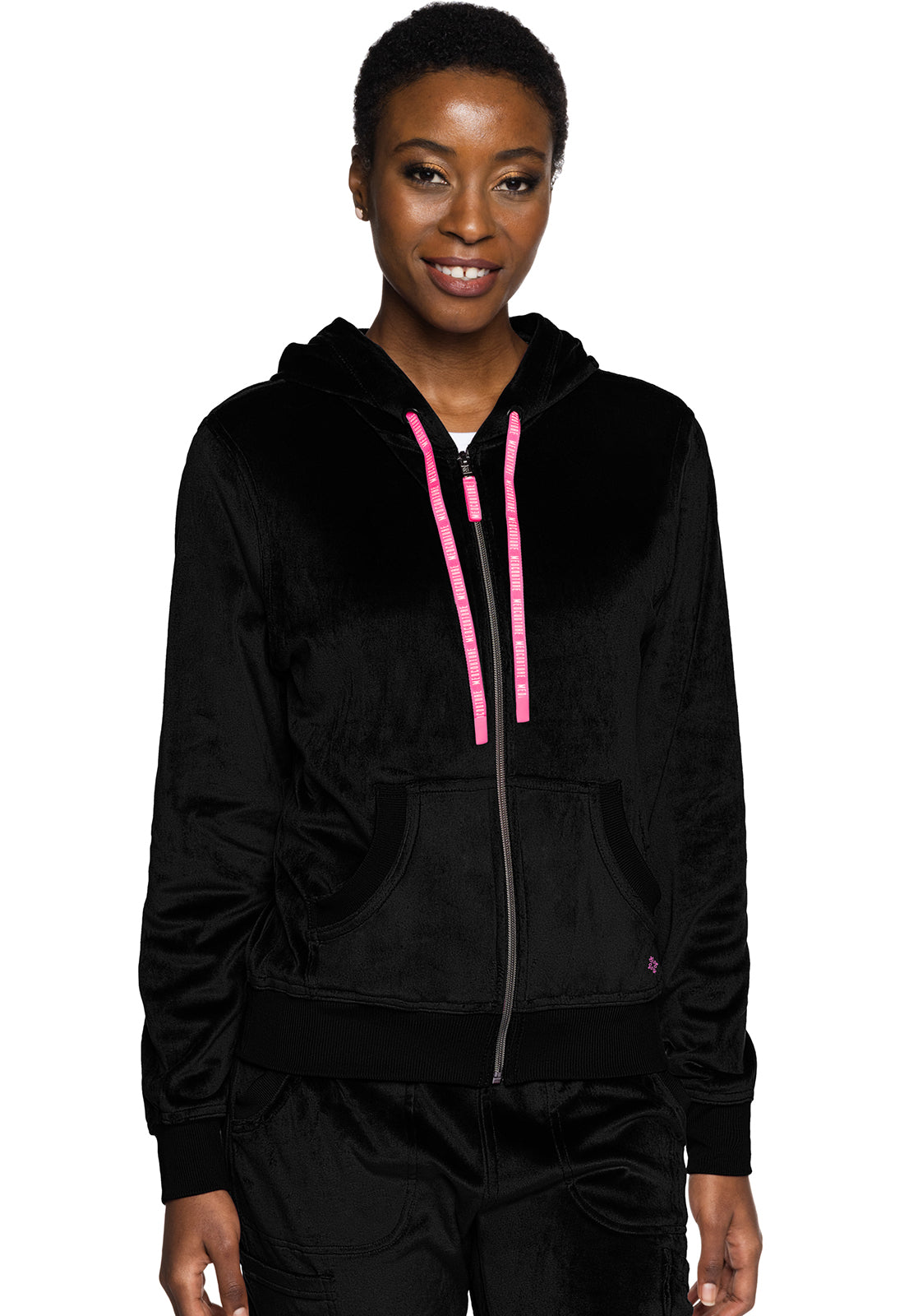 Polerón Clínico Mujer Negro MC317 Medcouture