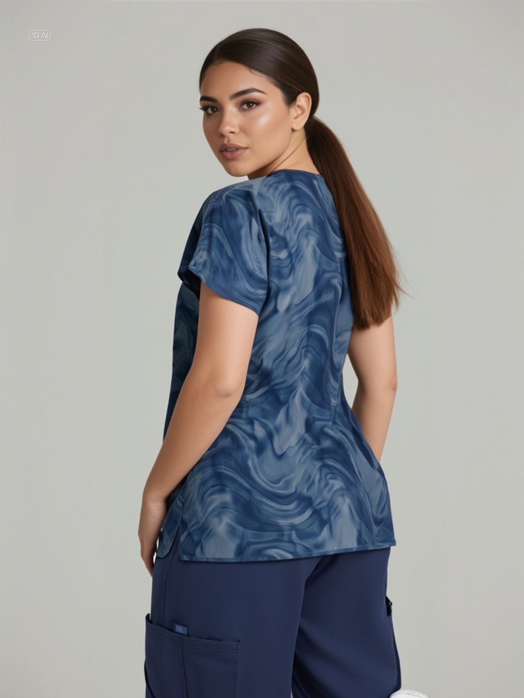 Polera clínica estampada 6267 DDNT WINK