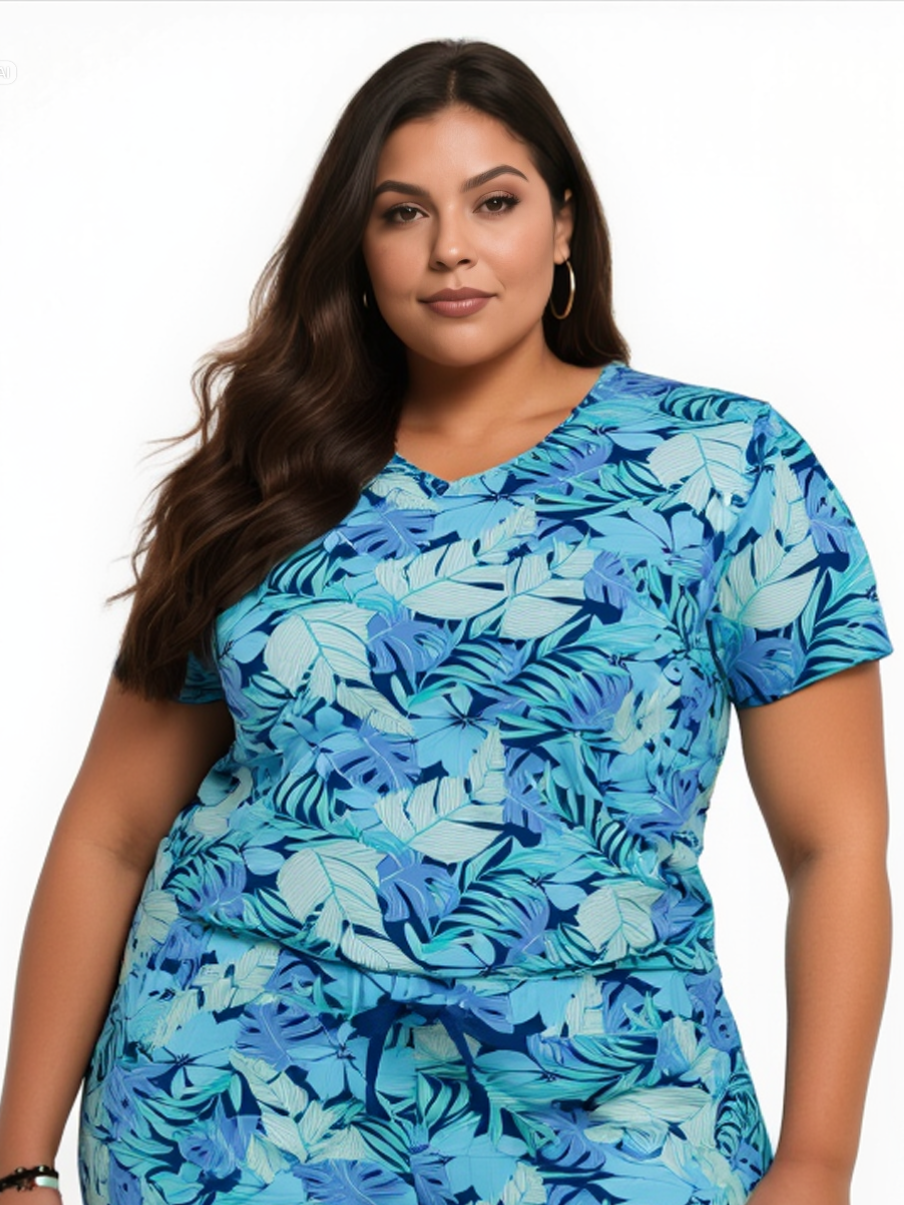 Polera clínica estampada 6467 BZPM WINK