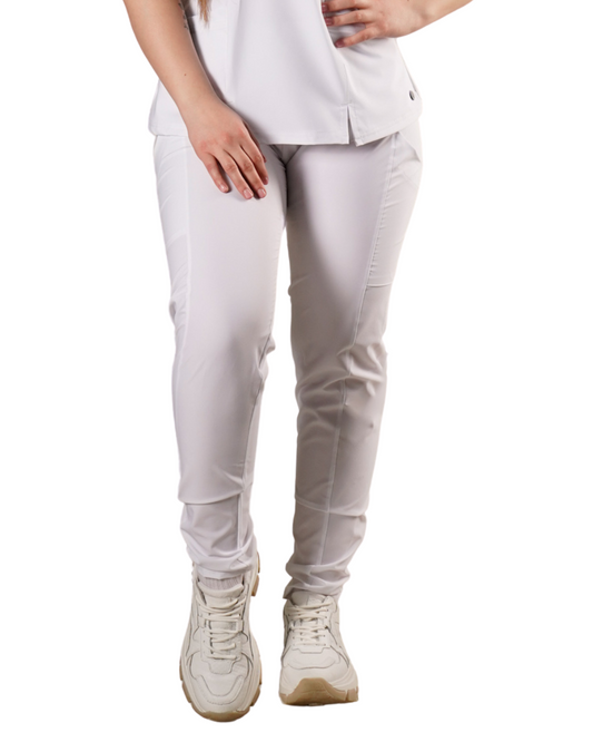 Pantalón clínico antifluido Mujer 5022 Blanco