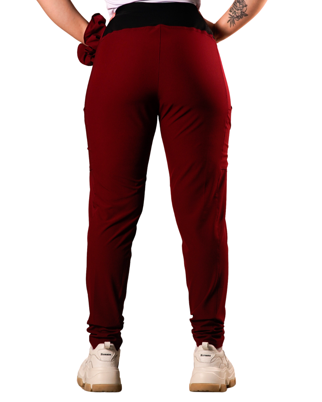 Pantalón clínico antifluido Mujer 5022 Vino Antifluido Valere Flex