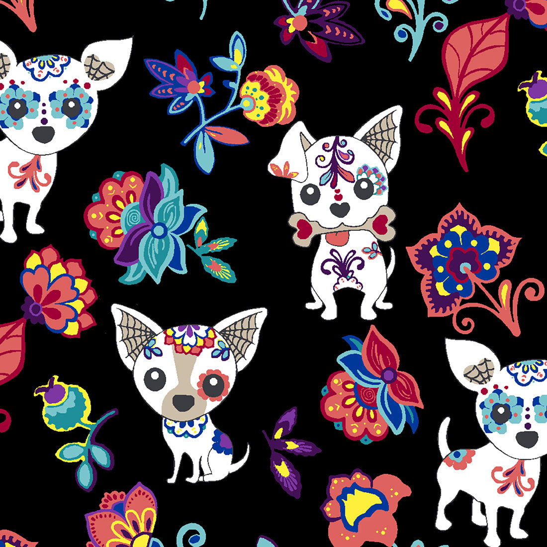 Polera Clínica Estampada Mujer SUKP Catrina Chihuahua Cherokee