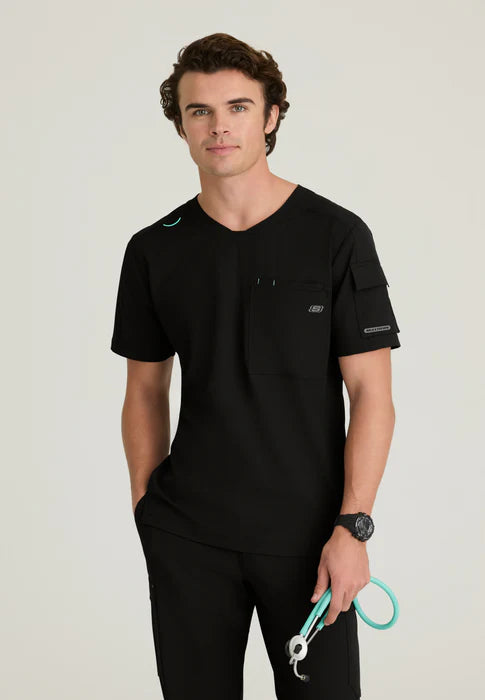 Polera Clínica Hombre SKT277 Skechers Ripstop
