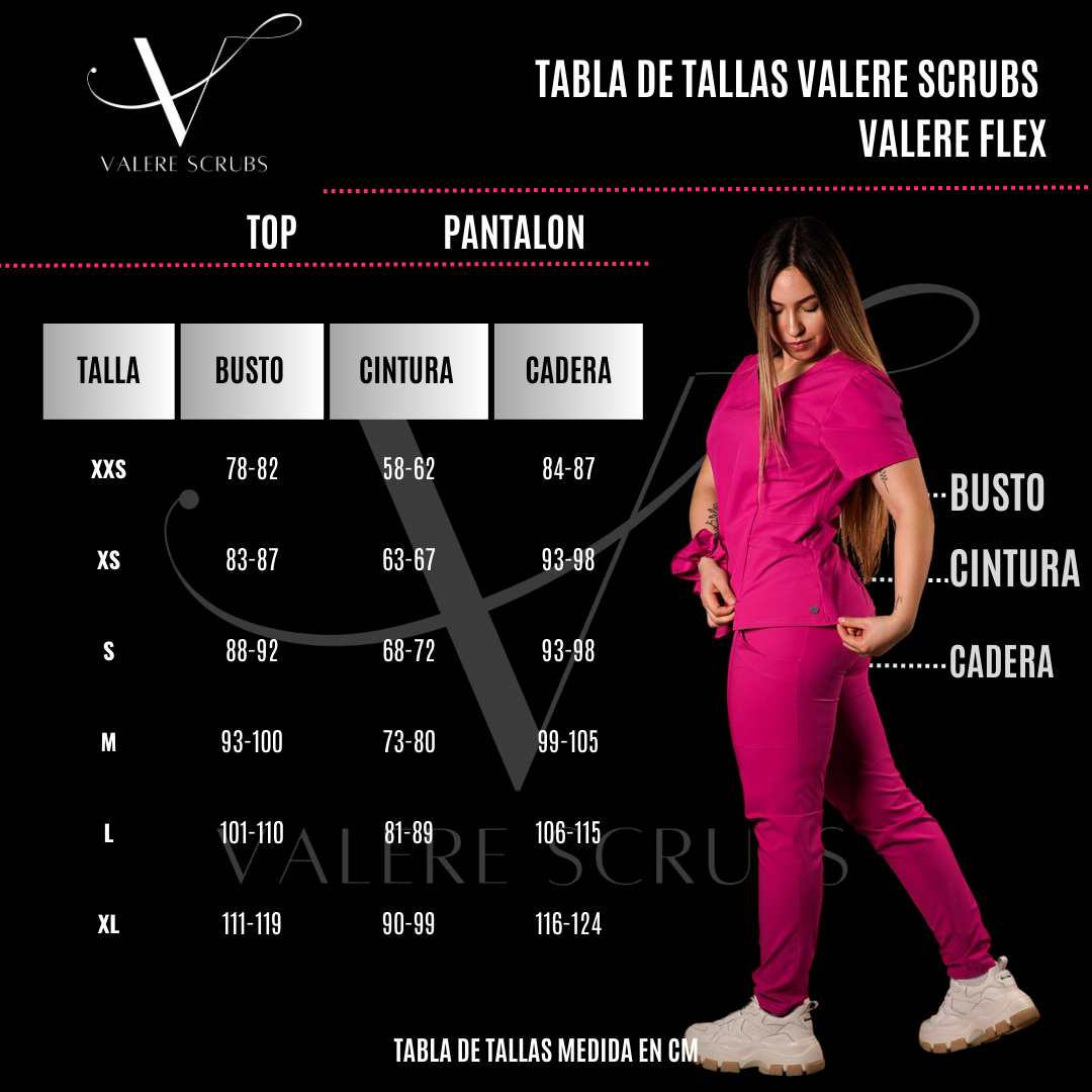 Polera clínica antifluido Mujer 6022 Vino Antifluido Valere Flex