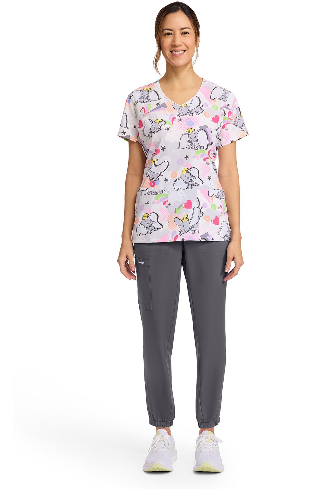 Polera Clínica Mujer Estampada TF614 DUSK Tooniforms