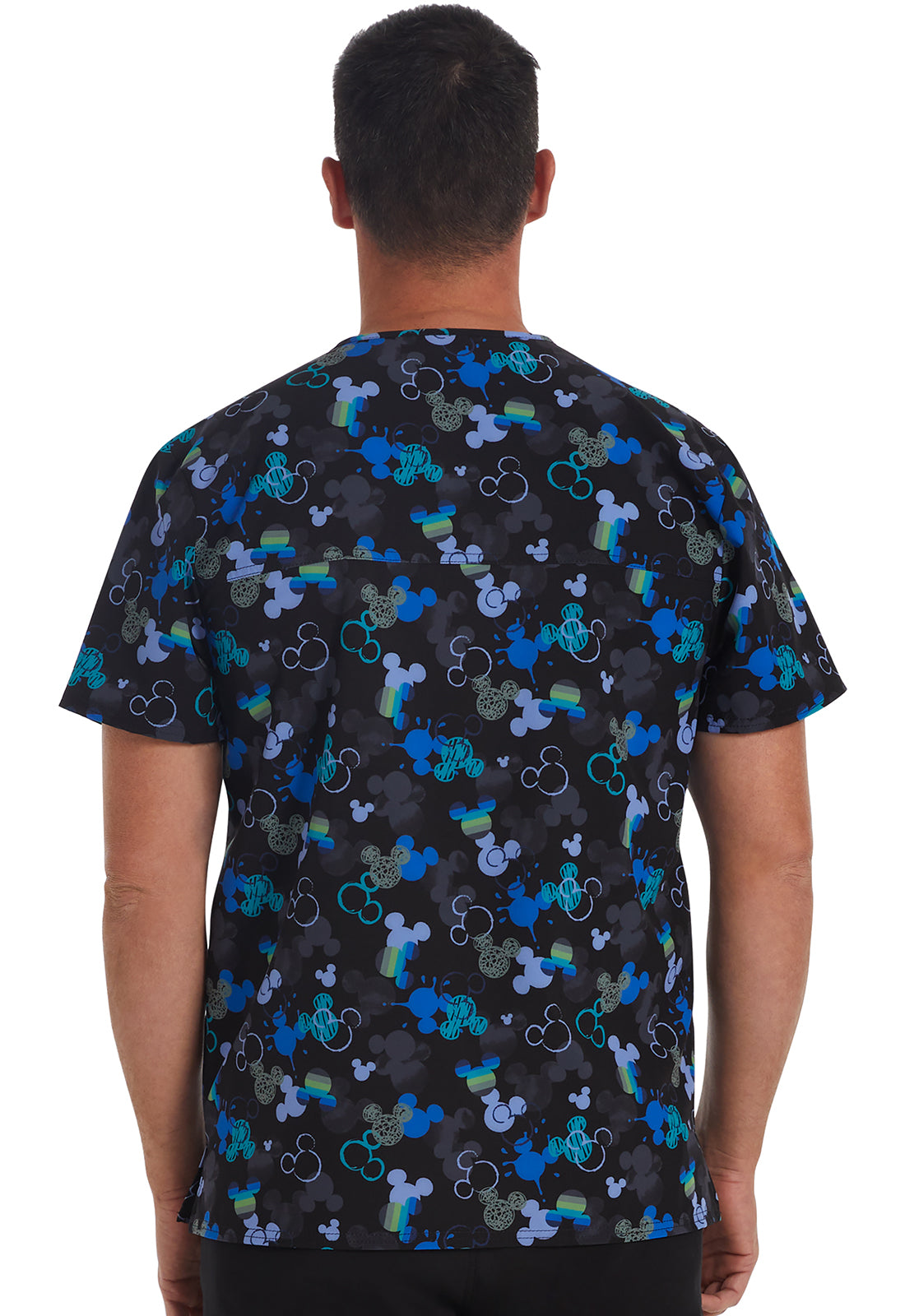 Polera Clínica Disney Hombre TF740 MKDD Estampado Mickey Toonsuniforms