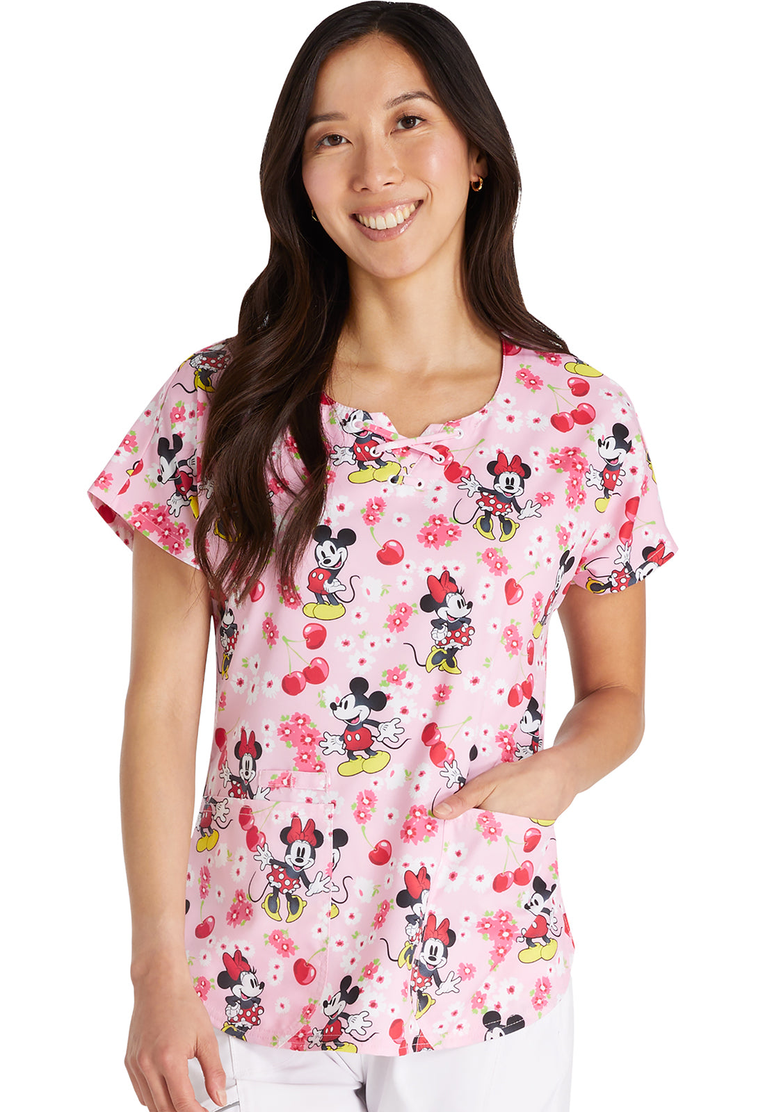 Polera Clínica Disney Mujer TF787 MKWY Estampado Minnie Tooniforms