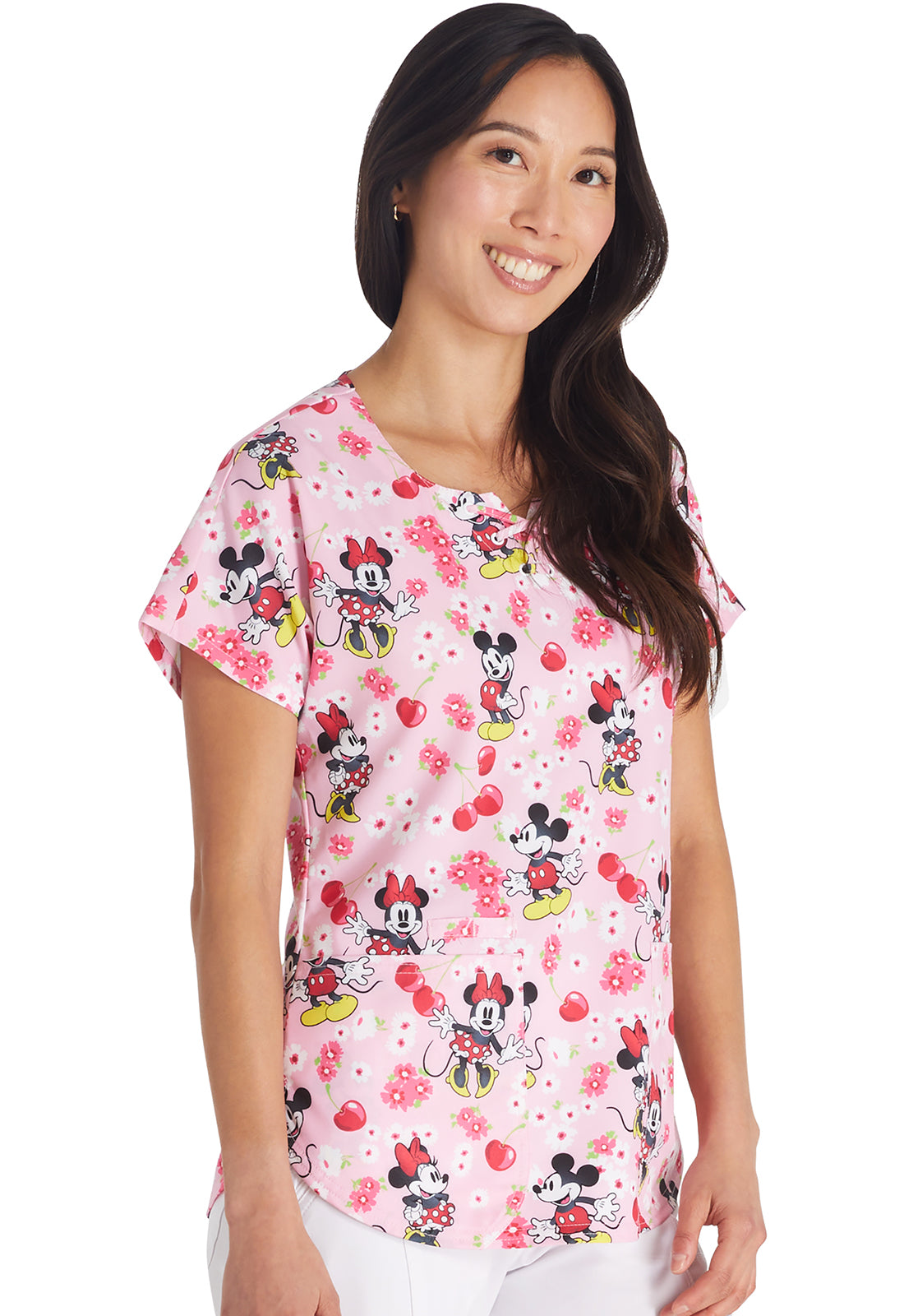 Polera Clínica Disney Mujer TF787 MKWY Estampado Minnie Tooniforms