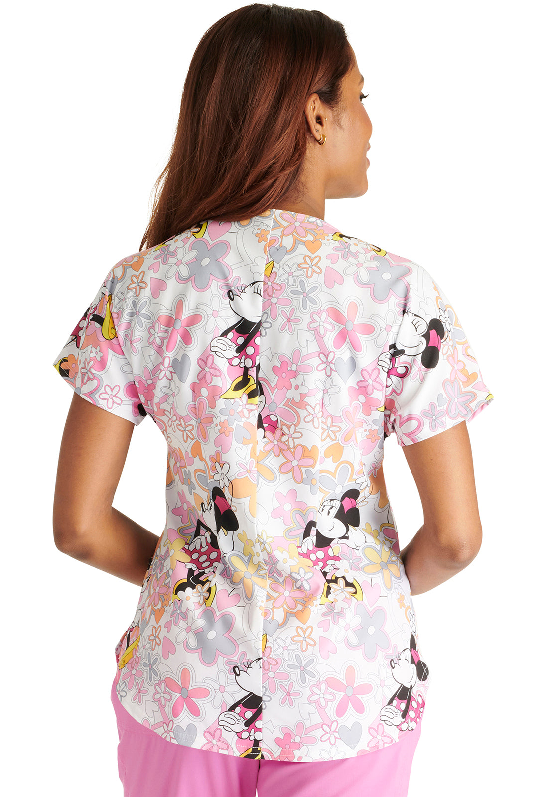 Polera Clínica Disney Mujer TF787 MNFV Estampado Minnie Tooniforms