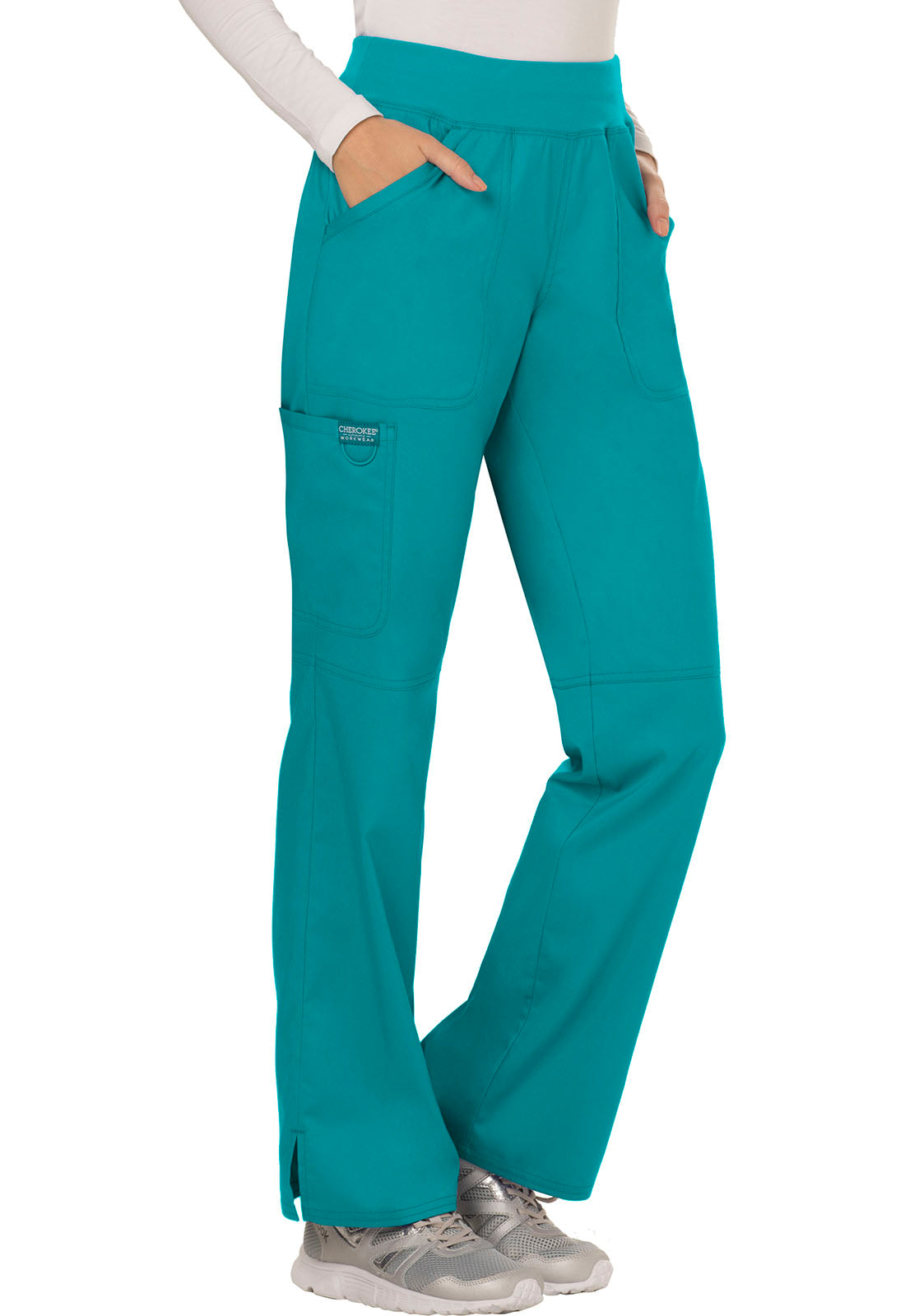 Pantalón Clínico Mujer Verde Teal WW110 Cherokee Revolution Workwear