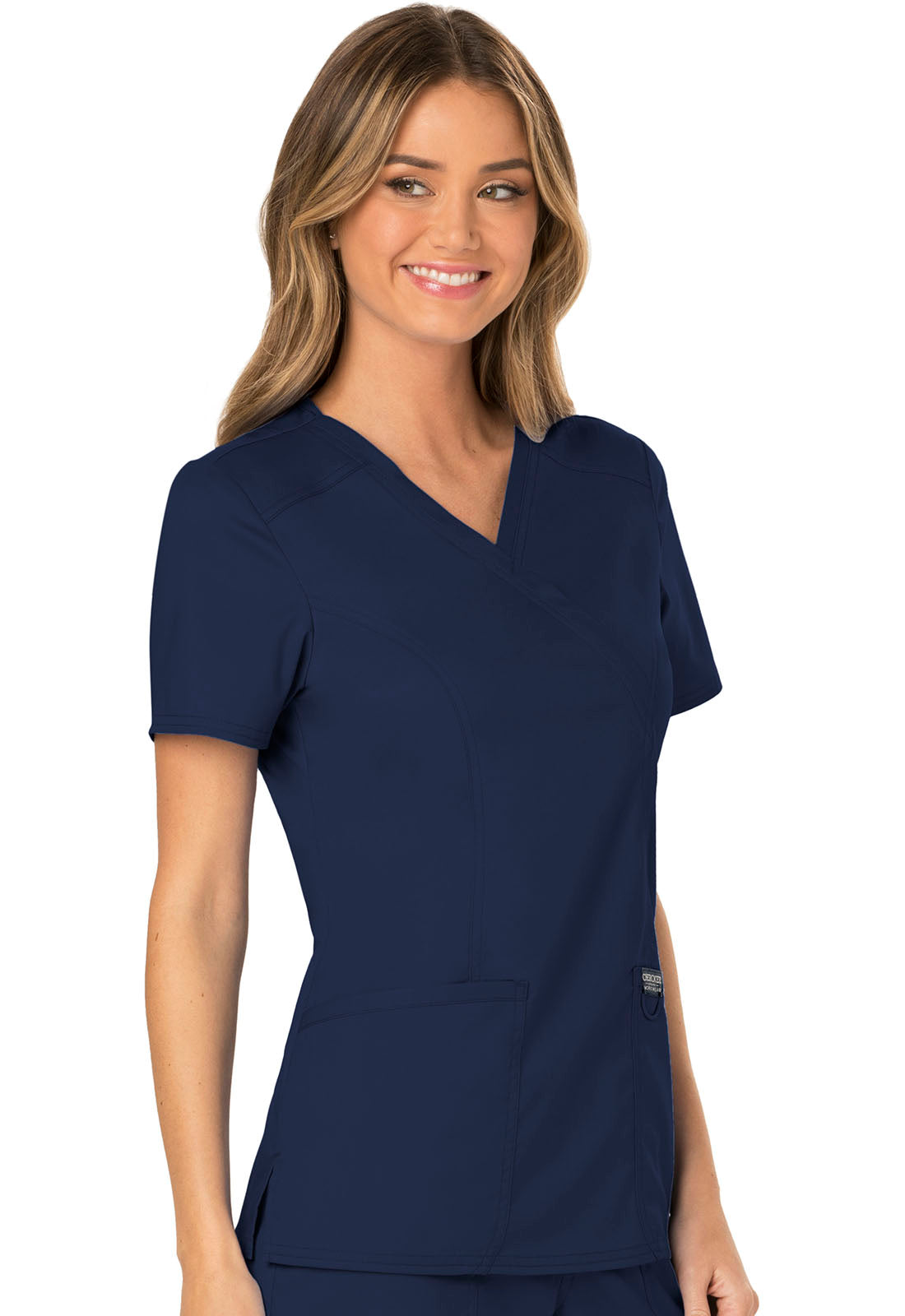 Polera Clínica Mujer Azul Marino Navy WW610 Cherokee Workwear revolution