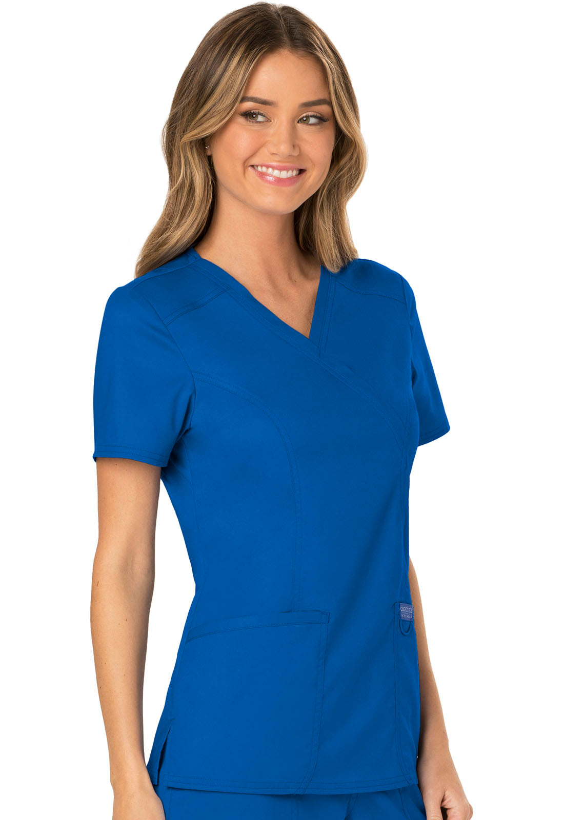 Polera Clínica Mujer Azul rey WW610 Cherokee Workwear revolution