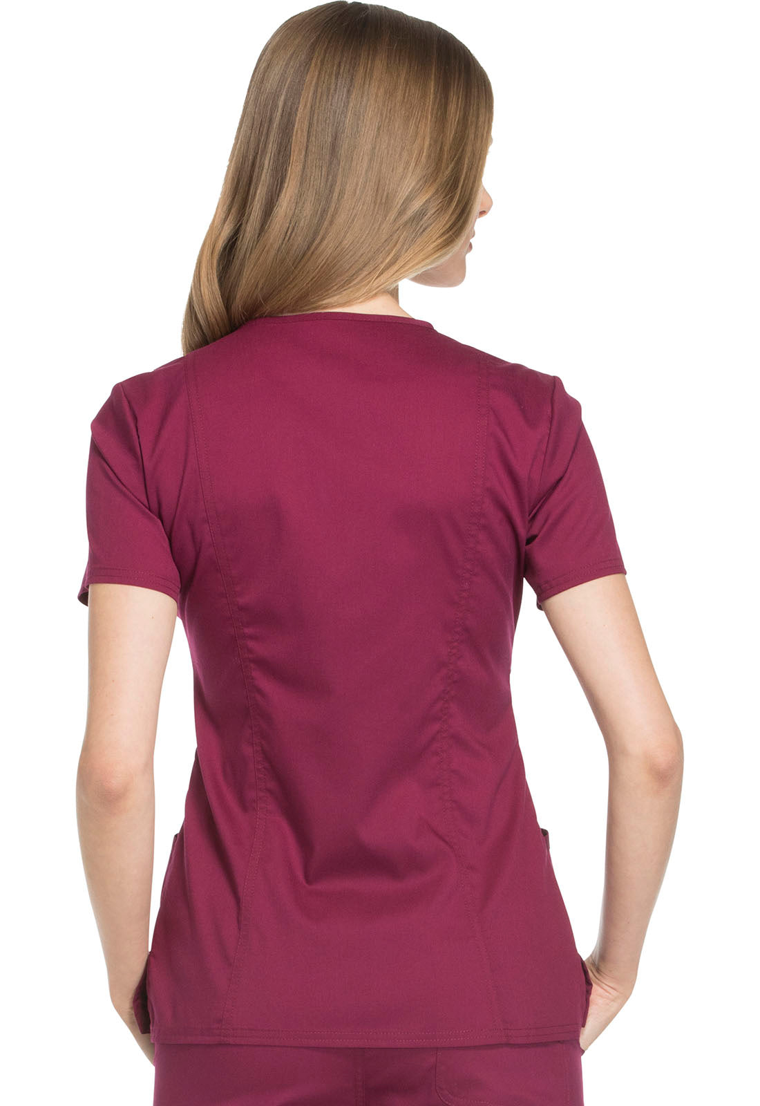 Polera Clínica Mujer Burdeo WW610 Cherokee Workwear revolution