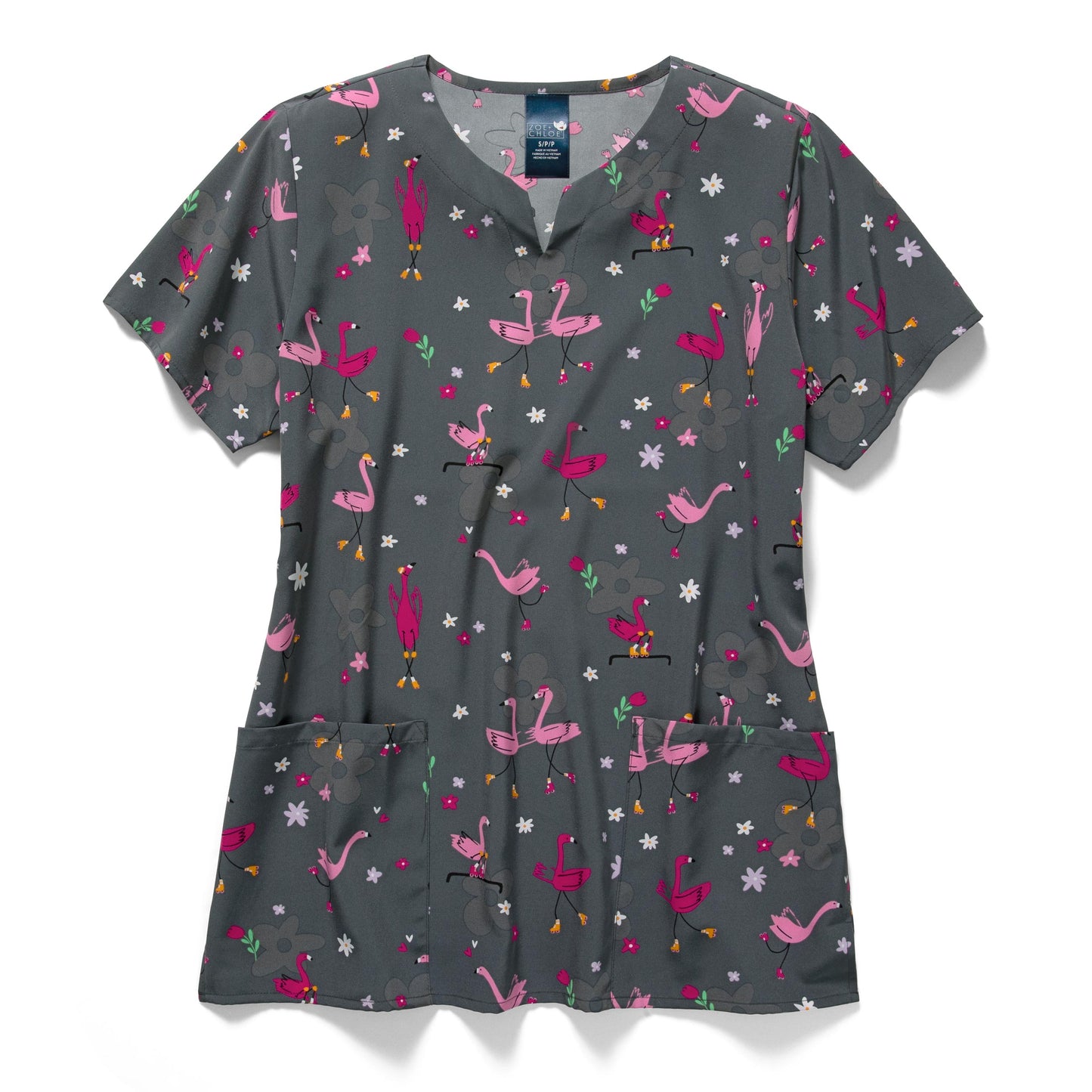 Polera Clínica Estampada Z16213 LTRL Mujer  Zoe+Chloe