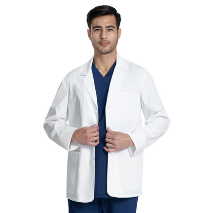 Bata clínica hombre Cherokee Blanca CK401 - Uniformes Clínicos Sami