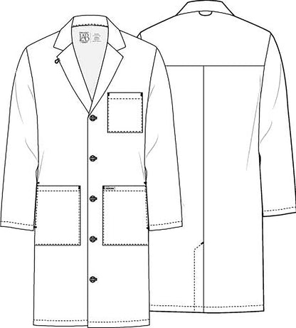 Bata clínica hombre Cherokee Blanca CK412, detalle 4 - Uniformes Clínicos Sami