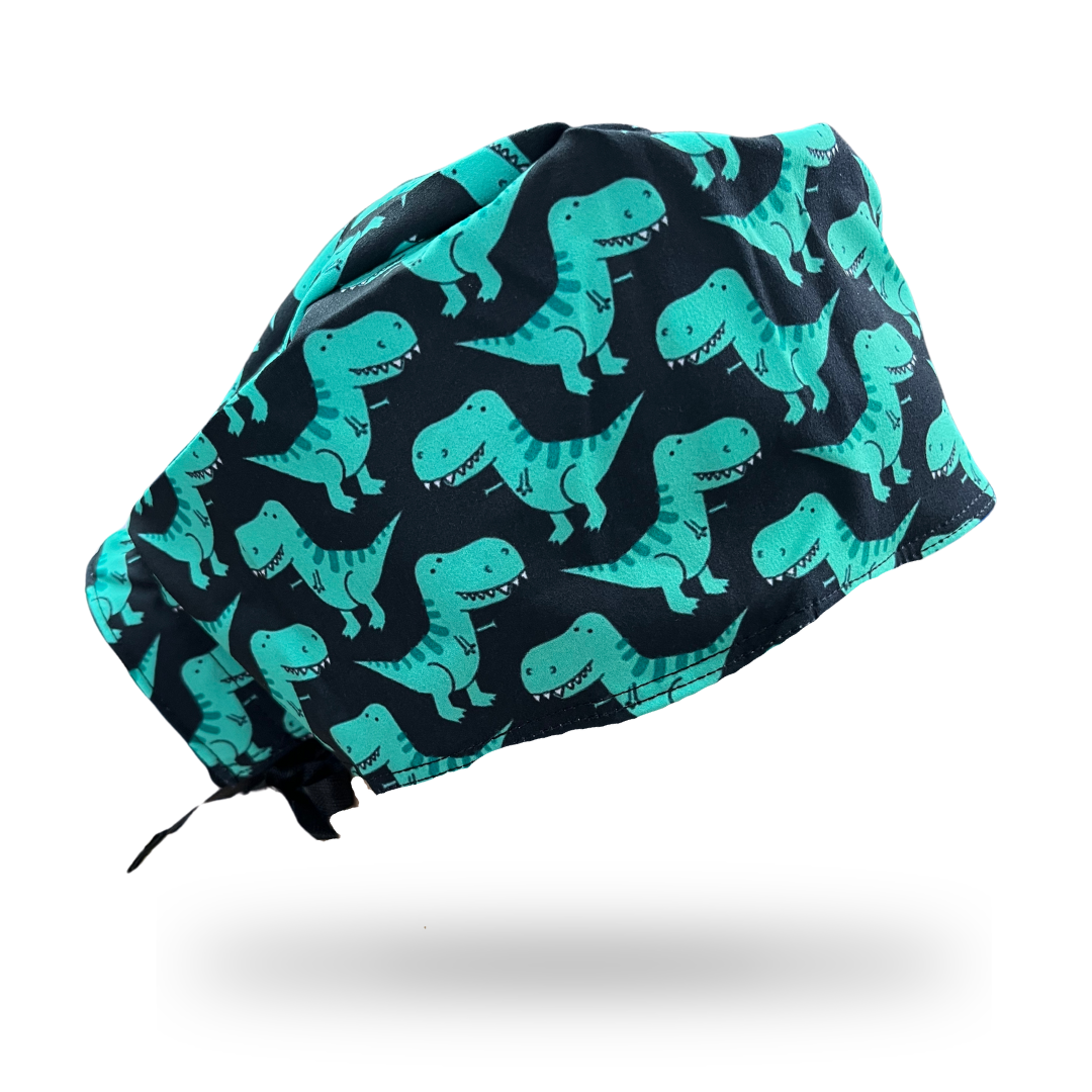 Gorro clínico hombre estampado Dinosaurios - Uniformes Clínicos Sami
