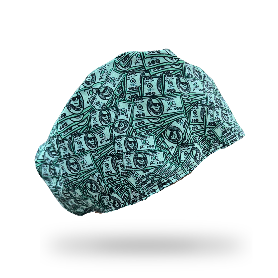 Gorro clínico hombre estampado Dollar - Uniformes Clínicos Sami