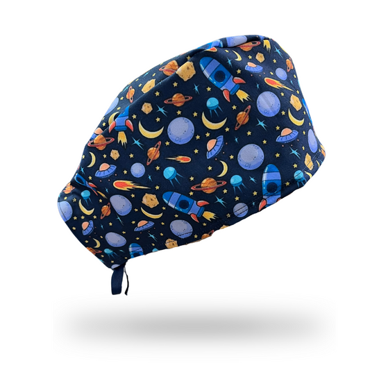 Gorro clínico hombre estampado Galaxy - Uniformes Clínicos Sami