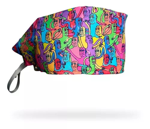 Gorro clínico hombre estampado Gente memo - Uniformes Clínicos Sami