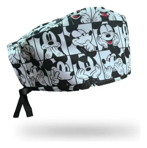 Gorro clínico hombre estampado Mickey Sonrisas - Uniformes Clínicos Sami
