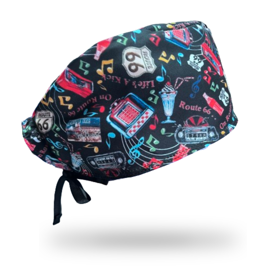 Gorro clínico hombre estampado Route - Uniformes Clínicos Sami