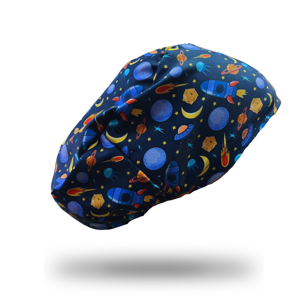 Gorro clínico mujer estampado Cofia Lycra Galaxy - Uniformes Clínicos Sami