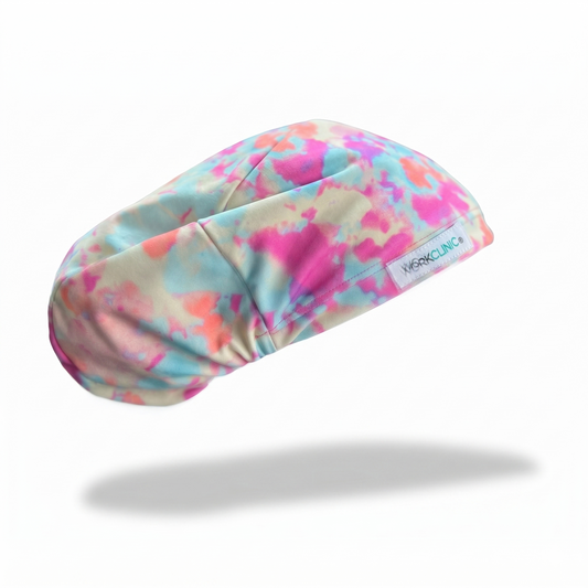 Gorro clínico mujer estampado lycra Acuarela Dream - Uniformes Clínicos Sami