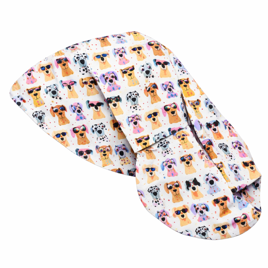 Gorro clínico mujer estampado Lycra Poodle Dog - Uniformes Clínicos Sami