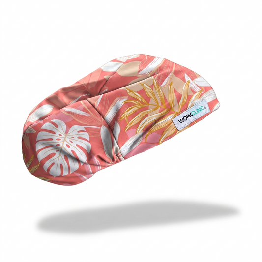 Gorro clínico mujer estampado lycra Sienna Botanic - Uniformes Clínicos Sami